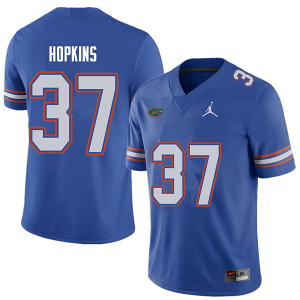Jordan Brand Men #37 Tyriek Hopkins Florida Gators College Football Jerseys Royal